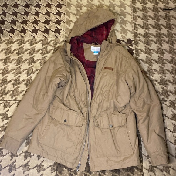 Columbia Tan Heavy Long Winter Coat - Picture 1 of 4